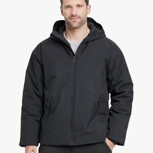All in Motion Men's Cold Weather Black Performance Coat Jacket, Size S